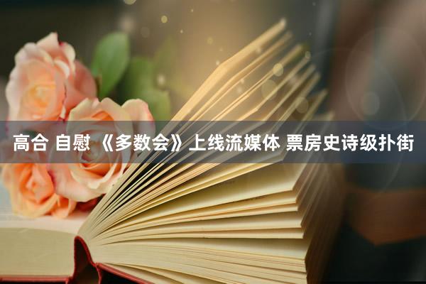 高合 自慰 《多数会》上线流媒体 票房史诗级扑街