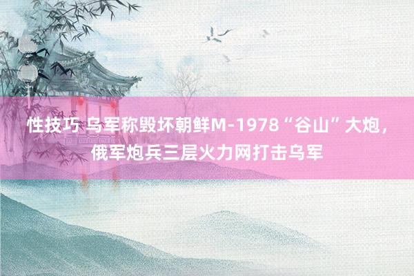 性技巧 乌军称毁坏朝鲜M-1978“谷山”大炮，俄军炮兵三层火力网打击乌军