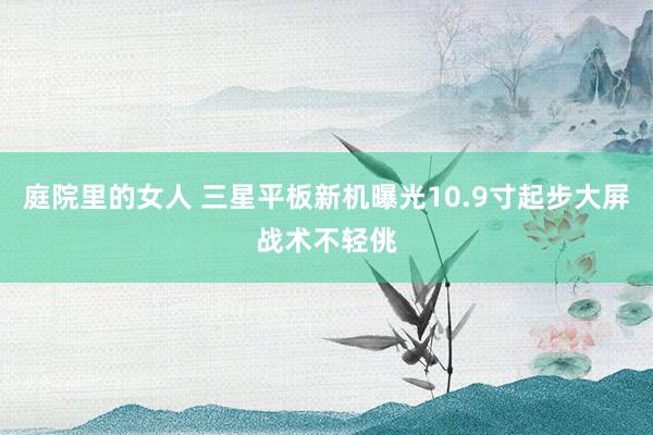 庭院里的女人 三星平板新机曝光10.9寸起步大屏战术不轻佻